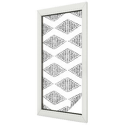 Naklejka witraż na szybę mleczna Geometryczne diamenty