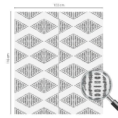 Naklejka witraż na szybę mleczna Geometryczne diamenty