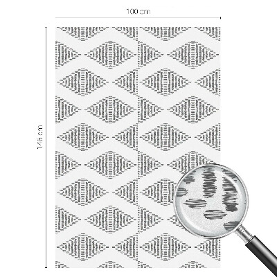 Naklejka witraż na szybę mleczna Geometryczne diamenty