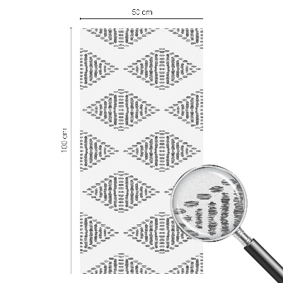 Naklejka witraż na szybę mleczna Geometryczne diamenty