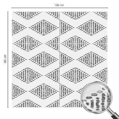 Naklejka witraż na szybę mleczna Geometryczne diamenty