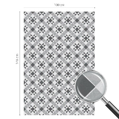 Folia mleczna na okno wzór witraż Geometryczne wzory