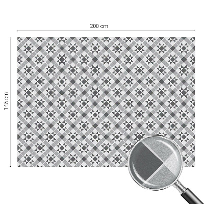 Folia mleczna na okno wzór witraż Geometryczne wzory