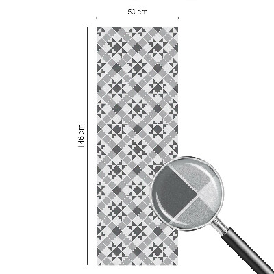 Folia mleczna na okno wzór witraż Geometryczne wzory