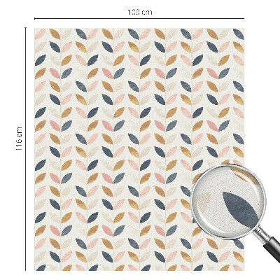 Witraż przyklejany na okno folia matowa Liście wzór