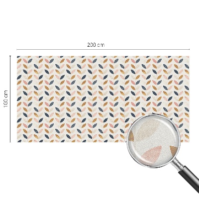 Witraż przyklejany na okno folia matowa Liście wzór