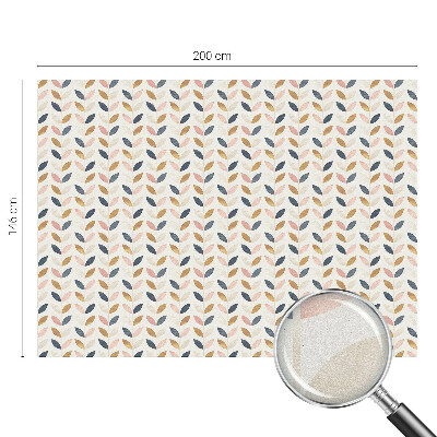 Witraż przyklejany na okno folia matowa Liście wzór