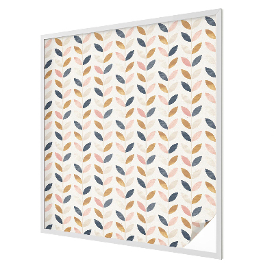 Witraż przyklejany na okno folia matowa Liście wzór