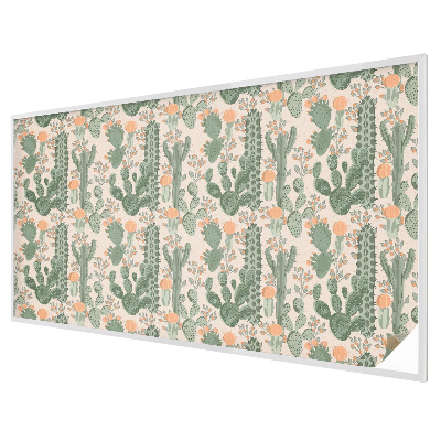 Naklejka witraż na szybę mleczna Zielone sukulenty