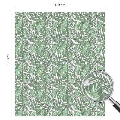 Folia okienna dekoracyjna witraż Zielona harmonia