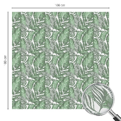 Folia okienna dekoracyjna witraż Zielona harmonia