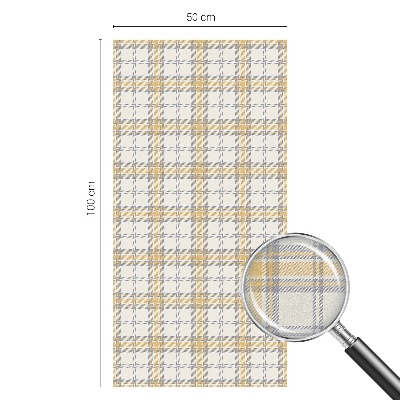 Witraż przyklejany na okno folia matowa Geometryczna kratka