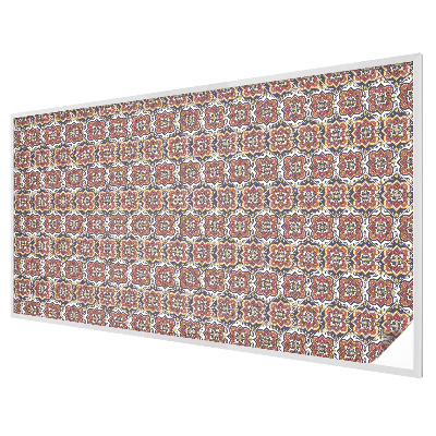 Folia mleczna na okno wzór witraż Kwiatowy ornament