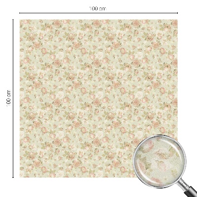 Witraż przyklejany na okno folia matowa Kwiatowa elegancja