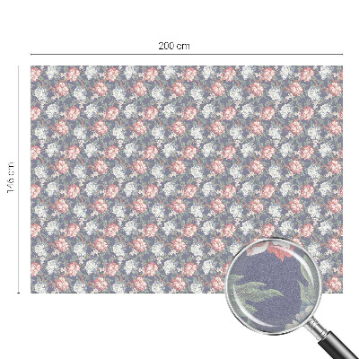 Naklejka witraż na szybę mleczna Kwiatowa elegancja