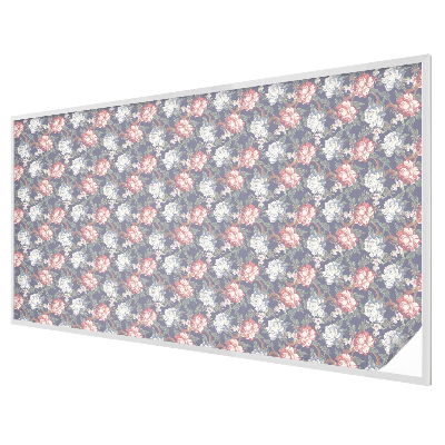 Naklejka witraż na szybę mleczna Kwiatowa elegancja