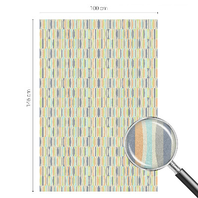 Witraż przyklejany na okno folia matowa Owalne wzory