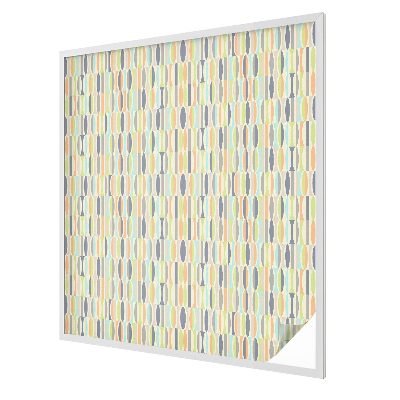 Witraż przyklejany na okno folia matowa Owalne wzory