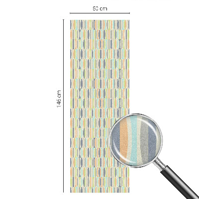 Witraż przyklejany na okno folia matowa Owalne wzory