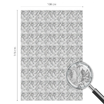 Witraż przyklejany na okno folia matowa Kwiatowa elegancja