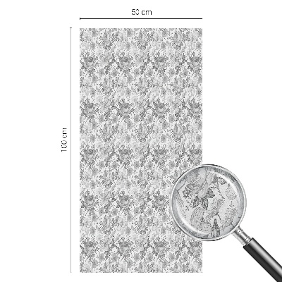 Witraż przyklejany na okno folia matowa Kwiatowa elegancja