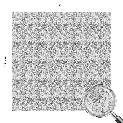 Witraż przyklejany na okno folia matowa Kwiatowa elegancja