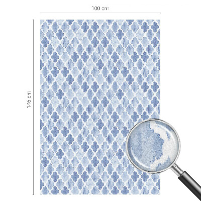 Folia okienna dekoracyjna witraż Akwarelowa elegancja