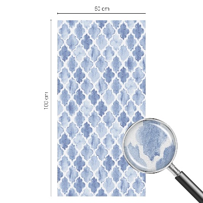 Folia okienna dekoracyjna witraż Akwarelowa elegancja