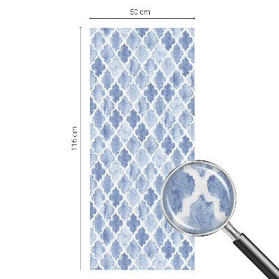 Folia okienna dekoracyjna witraż Akwarelowa elegancja