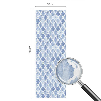 Folia okienna dekoracyjna witraż Akwarelowa elegancja