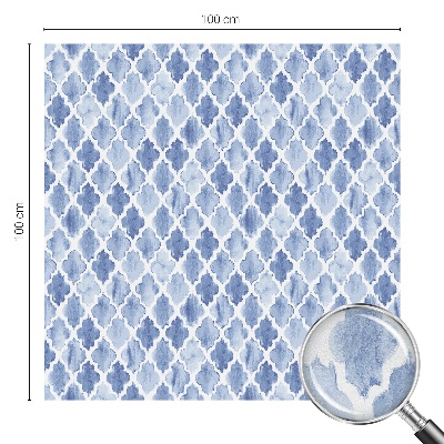 Folia okienna dekoracyjna witraż Akwarelowa elegancja