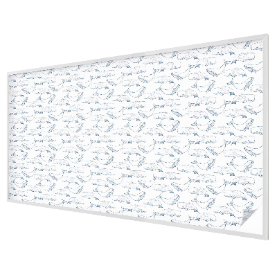 Folia mleczna na okno wzór witraż Morskie inspiracje