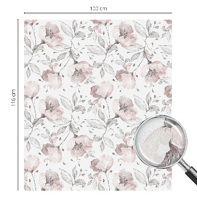 Folia okienna dekoracyjna witraż Różane liście