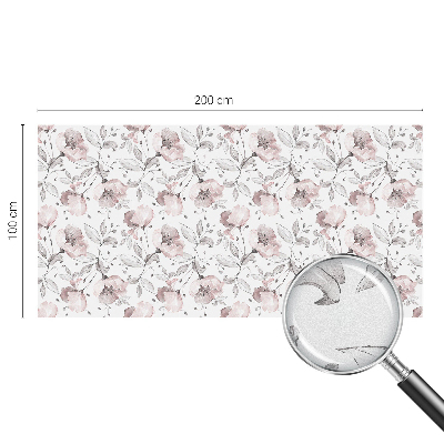 Folia okienna dekoracyjna witraż Różane liście