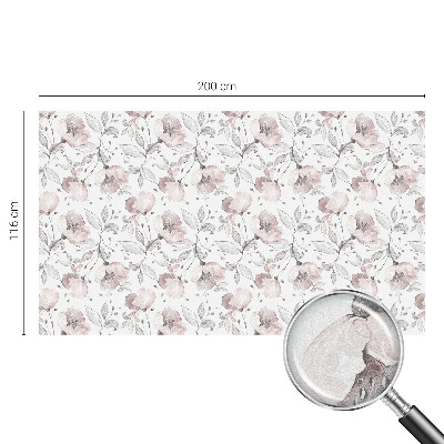 Folia okienna dekoracyjna witraż Różane liście