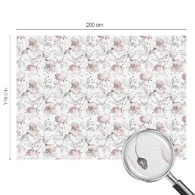 Folia okienna dekoracyjna witraż Różane liście