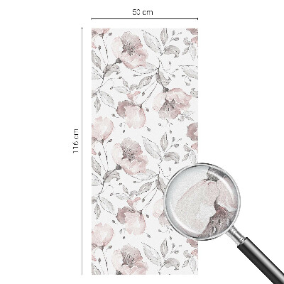 Folia okienna dekoracyjna witraż Różane liście