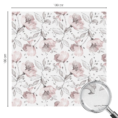 Folia okienna dekoracyjna witraż Różane liście