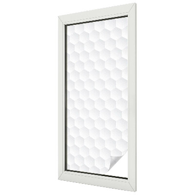 Witraż przyklejany na okno folia matowa Biała mozaika