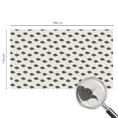 Witraż przyklejany na okno folia matowa Kontrastowe wachlarze