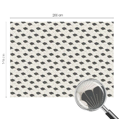 Witraż przyklejany na okno folia matowa Kontrastowe wachlarze