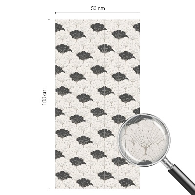 Witraż przyklejany na okno folia matowa Kontrastowe wachlarze