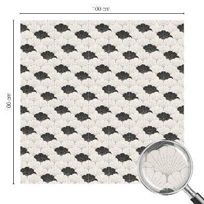 Witraż przyklejany na okno folia matowa Kontrastowe wachlarze