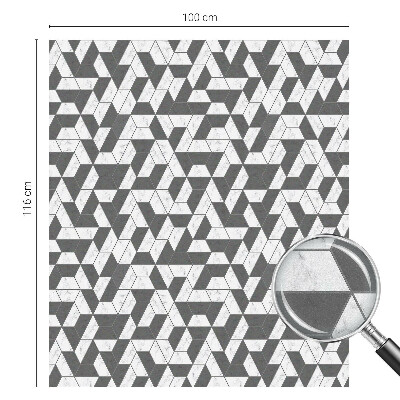 Witraż przyklejany na okno folia matowa Geometryczne iluzje