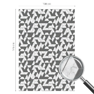 Witraż przyklejany na okno folia matowa Geometryczne iluzje