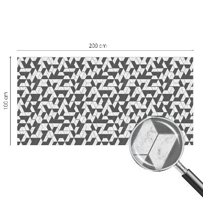 Witraż przyklejany na okno folia matowa Geometryczne iluzje