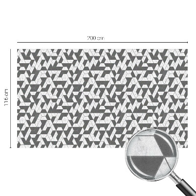 Witraż przyklejany na okno folia matowa Geometryczne iluzje