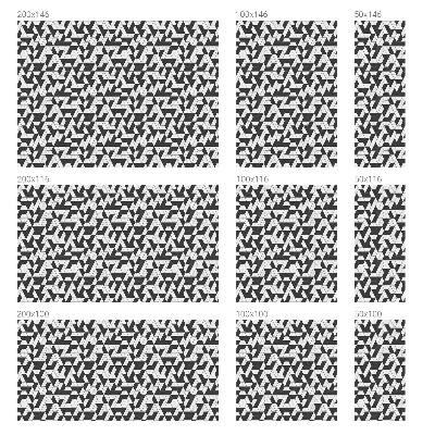 Witraż przyklejany na okno folia matowa Geometryczne iluzje