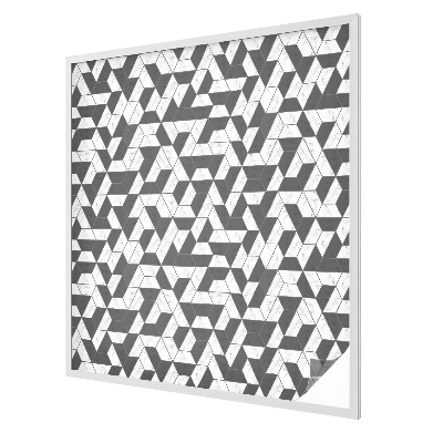 Witraż przyklejany na okno folia matowa Geometryczne iluzje