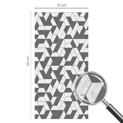 Witraż przyklejany na okno folia matowa Geometryczne iluzje